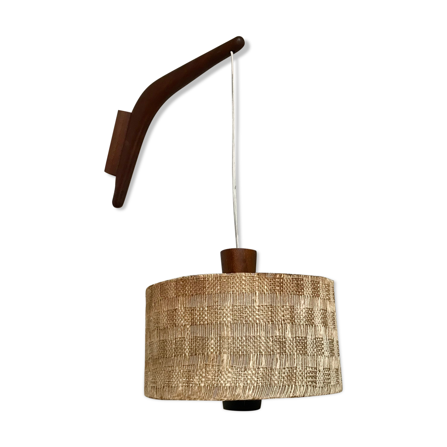Teak wall lamp, 1950