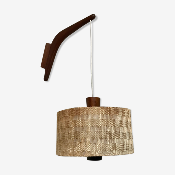 Teak wall lamp, 1950