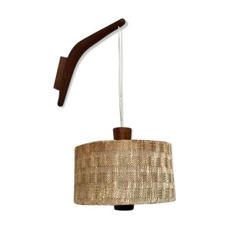Teak wall lamp, 1950