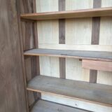 Natural wood walnut cabinet