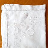 Embroidered pillowcase