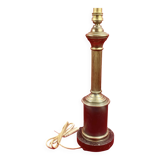 Large vintage brass and marble lamp base 41 cm socket height