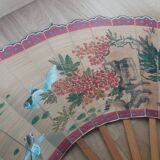 Éventail mural oriental chinois grand format