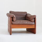 Vintage Danish mid-century armchair in solid teak by Mikael Laursen 1960s