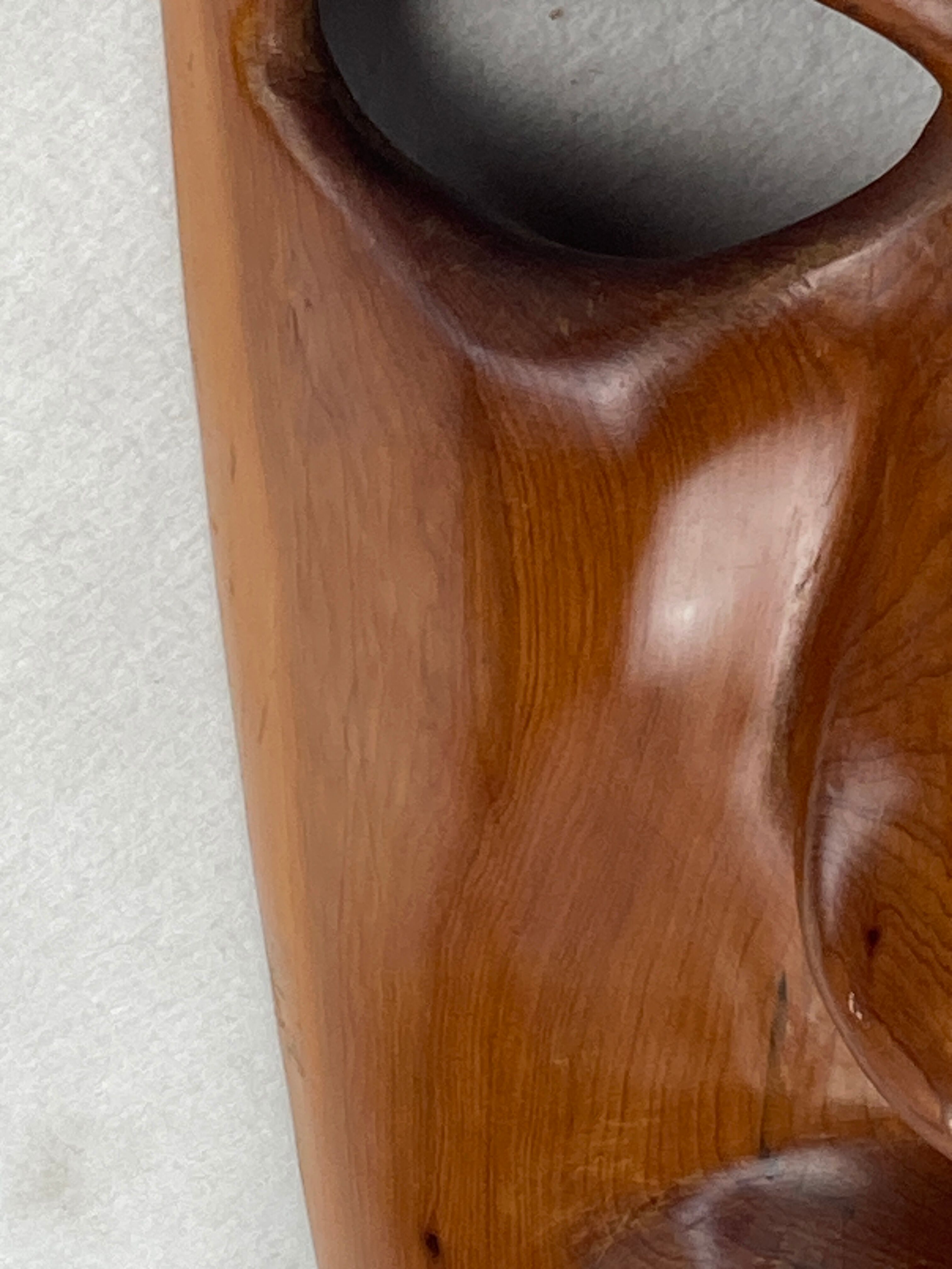 Teak midcentury, 1950s decorative mask 60cm