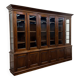 Large English Bookcase with Glass Doors
