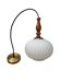Vintage Scandinavian pendant light in white pleated opaline