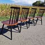Set of 4 vintage fanett tapiovaara chairs