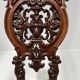 Napoleon III period armchair in carved mahogany, 19th century.