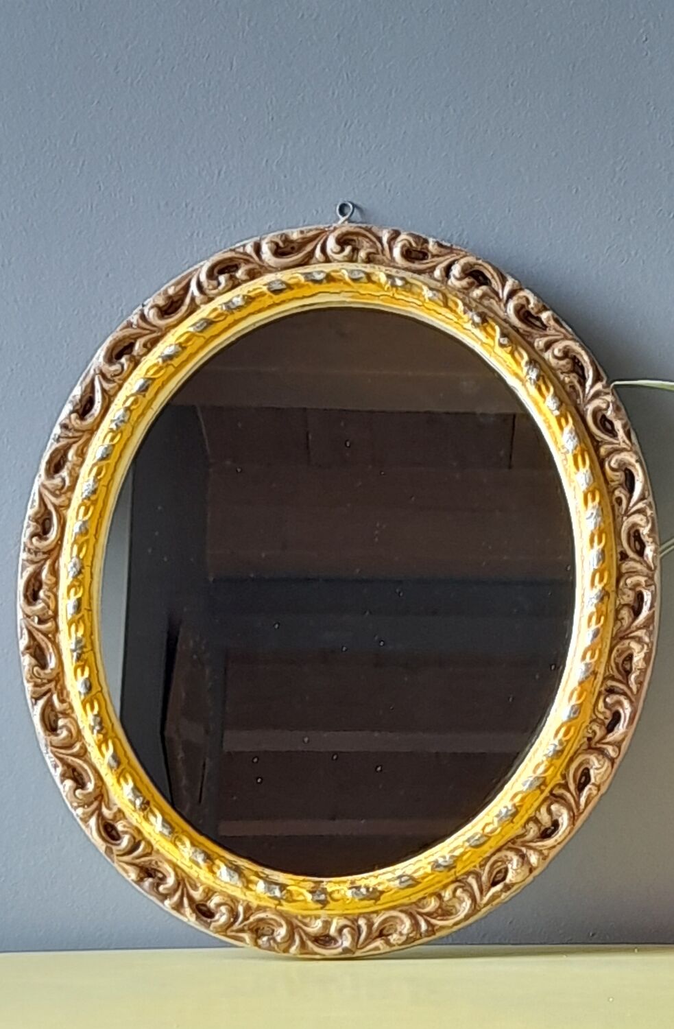 Antique stucco mirror