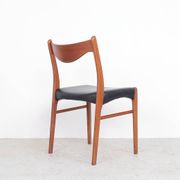 Teak and leather chairs by Arne Wahl Iversen for Glyngøre Stolefabrik, 1960