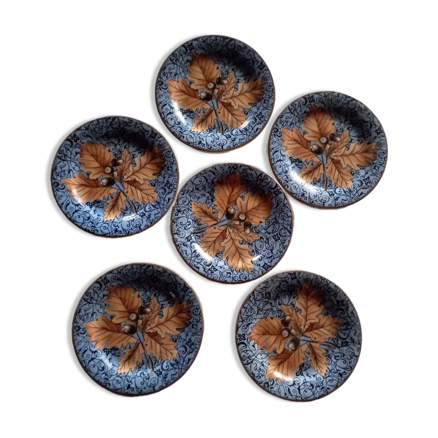 6 assiettes à dessert Gien