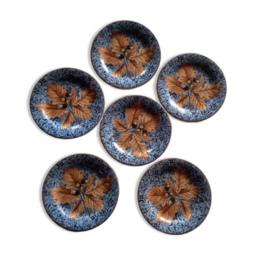 6 assiettes à dessert Gien