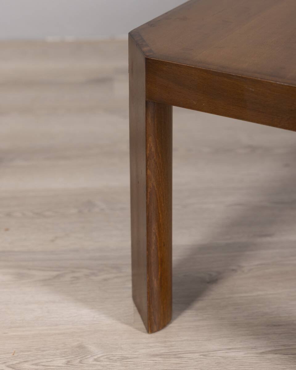 Vintage 1960s Walnut Coffee Table, Italian Design