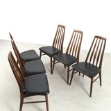 Set of 6 'Eva' chairs by Niels Koefoed