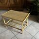 Table basse en bambou et rotin