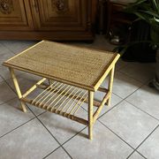 Bamboo and rattan coffee table