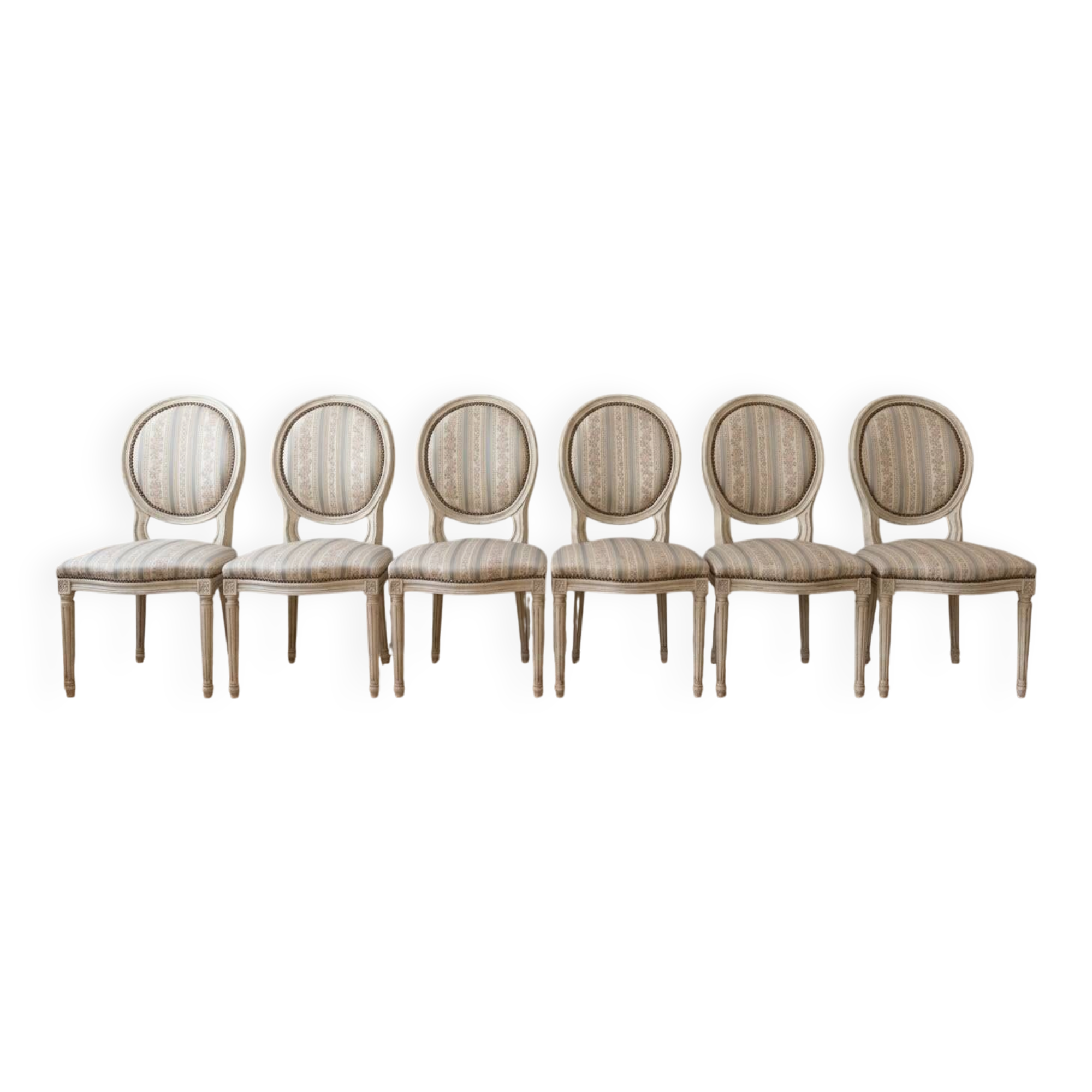 Classic white wooden dining chair