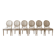 Classic white wooden dining chair