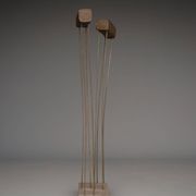 Sculpture cinétique abstraite en métal, dans le style de Harry Bertoia, années 1960