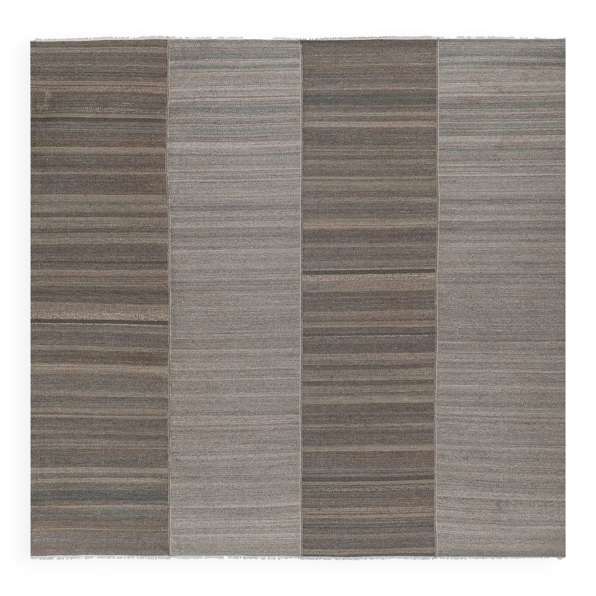 Vintage Turkish kilim handwoven 268x274 cm