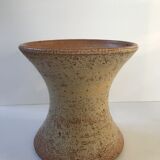 Vase diabolo en grès vintage