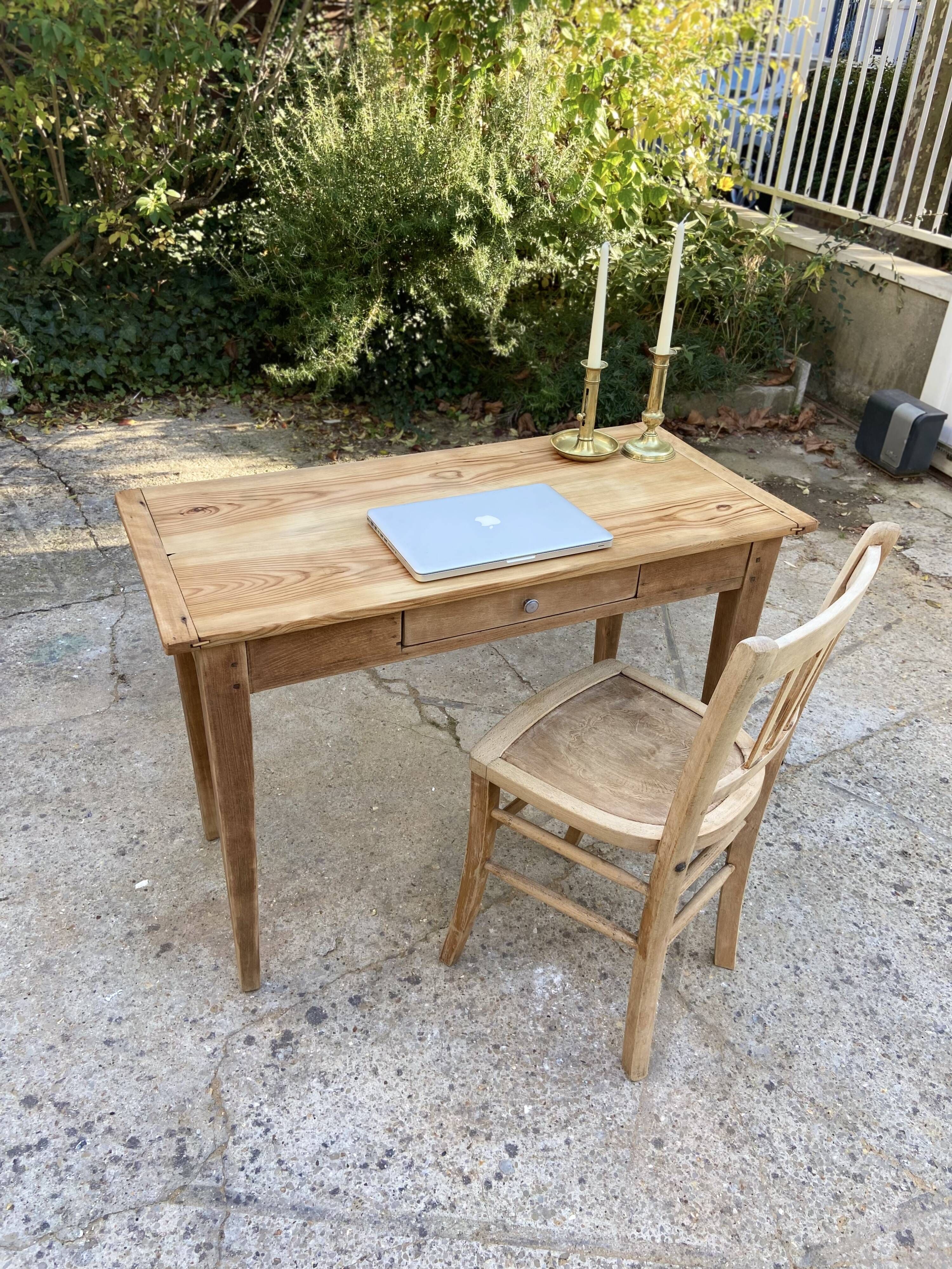 Table de ferme ou bureau vintage