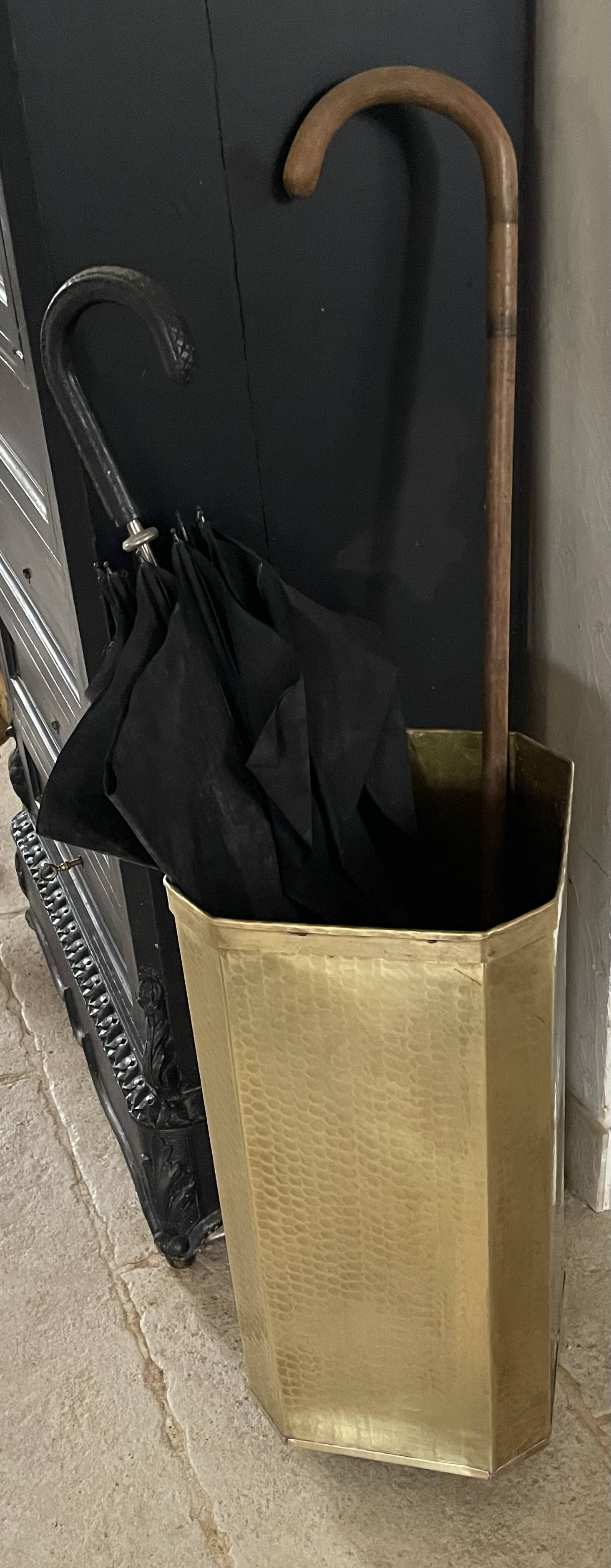 Vintage brass Italian umbrella stand