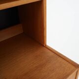 Bookcase with ash veneer, design by B.Fridhagen, 1970s