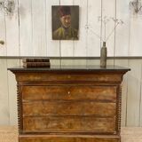 English chest of drawers circa 1920 mahogany veneer and marble top