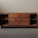 Meuble d’atelier en pin – Travail français des années 1970