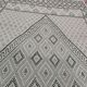 Traditional white and green carpet handmade in pure wool