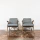 Customizable Pair Of Restored Mid Century "Bunny" Armchairs, 1970's