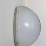 Pair of metal and opal perspex wall lights, Germany 1970