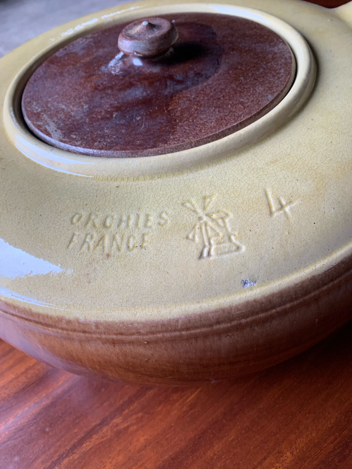 Old tripière in Orchies earthenware