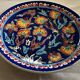 Kuthaya Decorative Plate Turkish Ceramic Handmade Diameter 23 cm