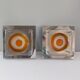 Pair of Italian Mazzega glass wall lights