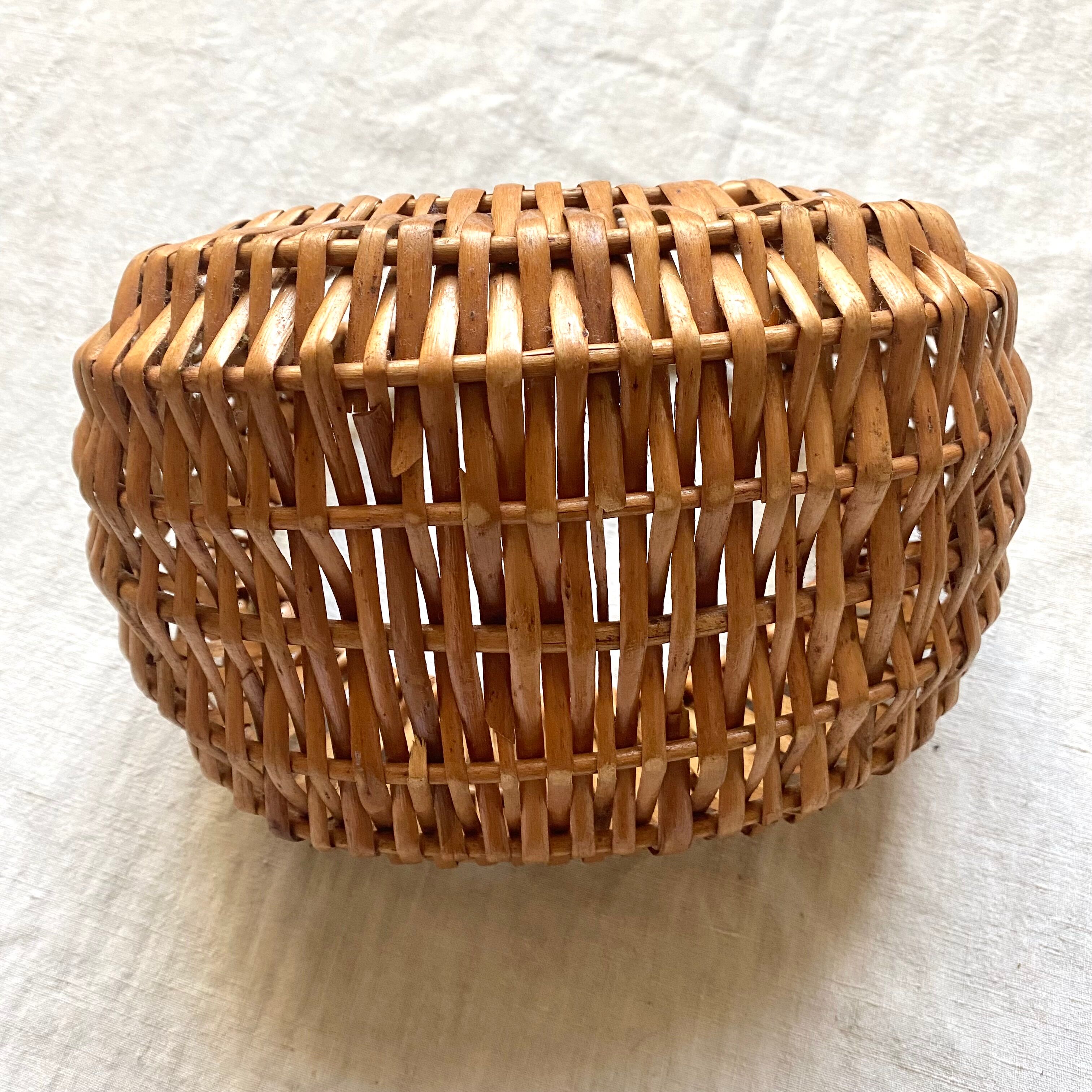 Vintage wicker basket for children