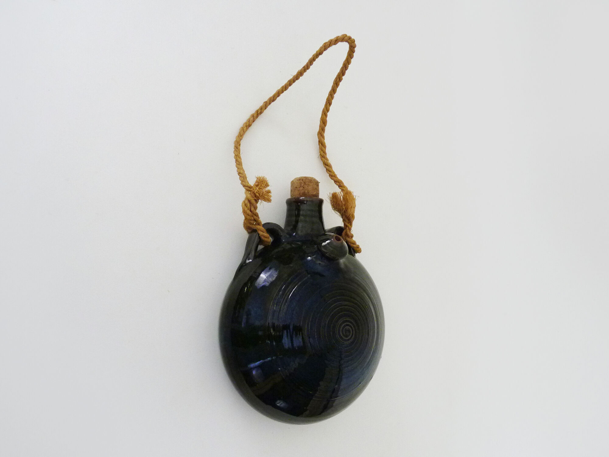 Beautiful vintage wall vinegar maker in green sandstone. Folk Art. Lora Menorca. Year 80 90