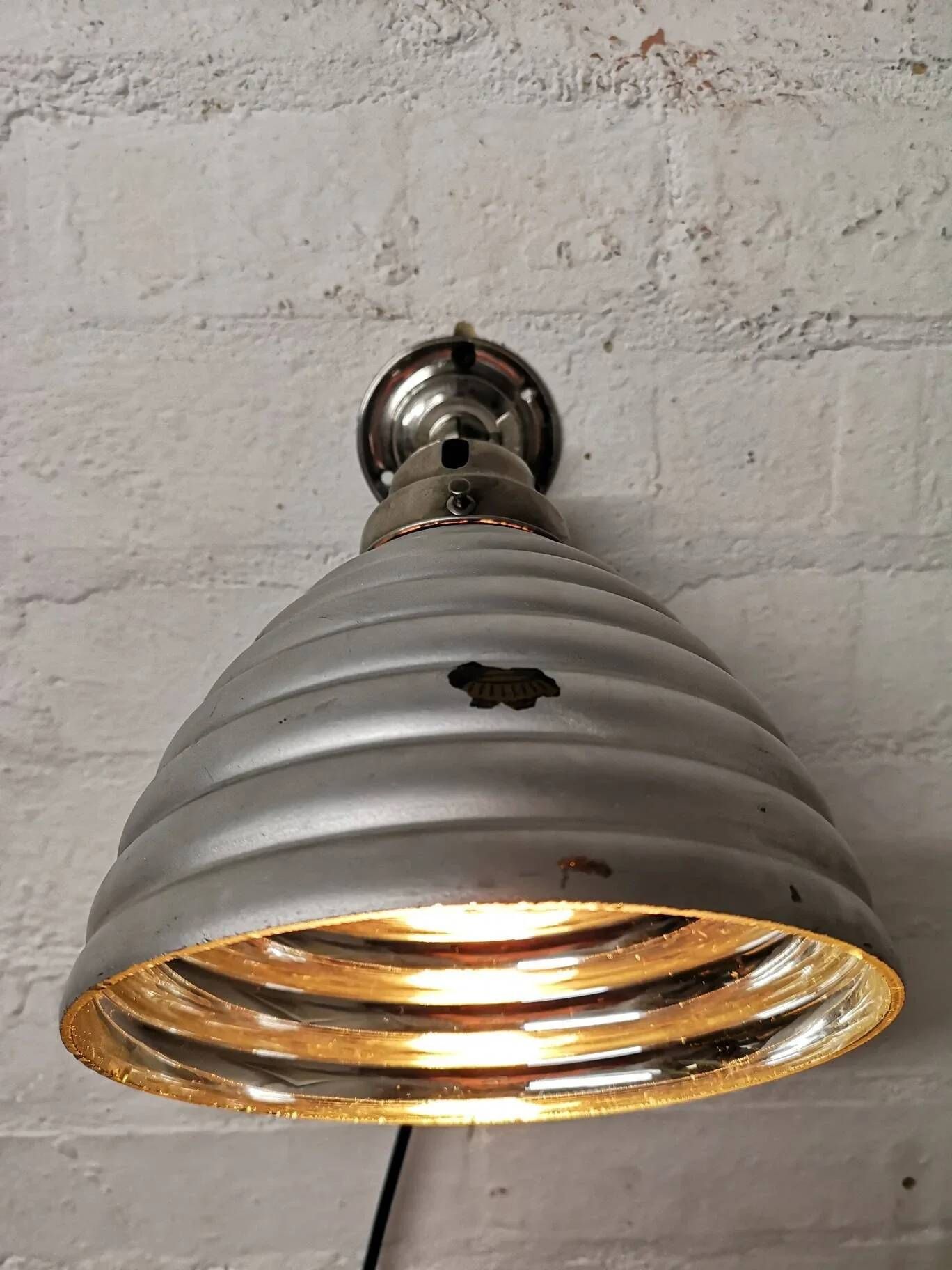 1930s Mercury Glass Wall Light By Adolf Meyer For Zeiss Ikon Germany