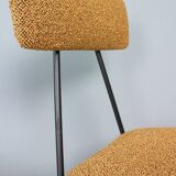 Set of 4 Italian dining chairs newly upholstered 1950s