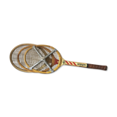 3 Raquettes de tennis en bois vintage