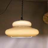 Acrylic retractable pull down pendant lamp