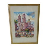 Painting church