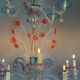 Grand Venetian chandelier in multicoloured Murano glass, circa 1920.