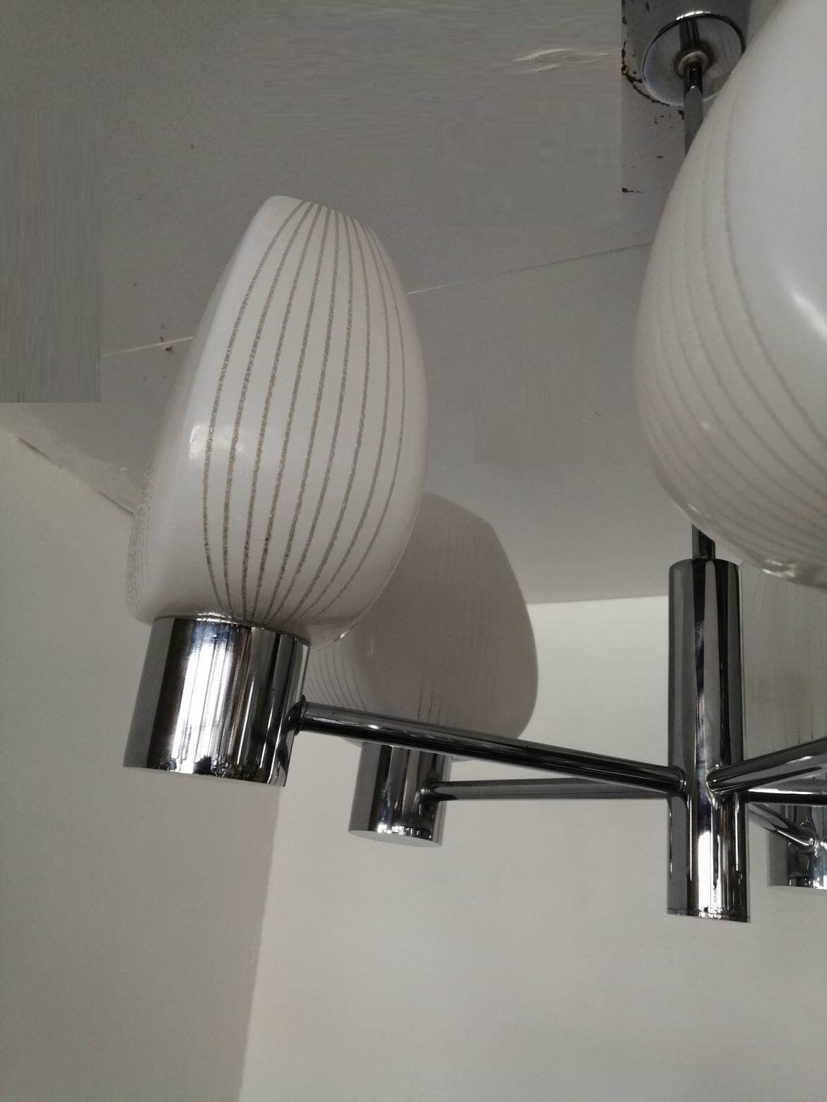 5-spoke chandelier 70s