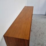 Scandinavian teak and walnut englade, 60s