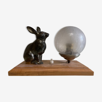 Lampe de chevet lapin vintage