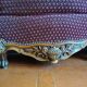 Burgundy velvet canapé bed in Louis XV Regency style.