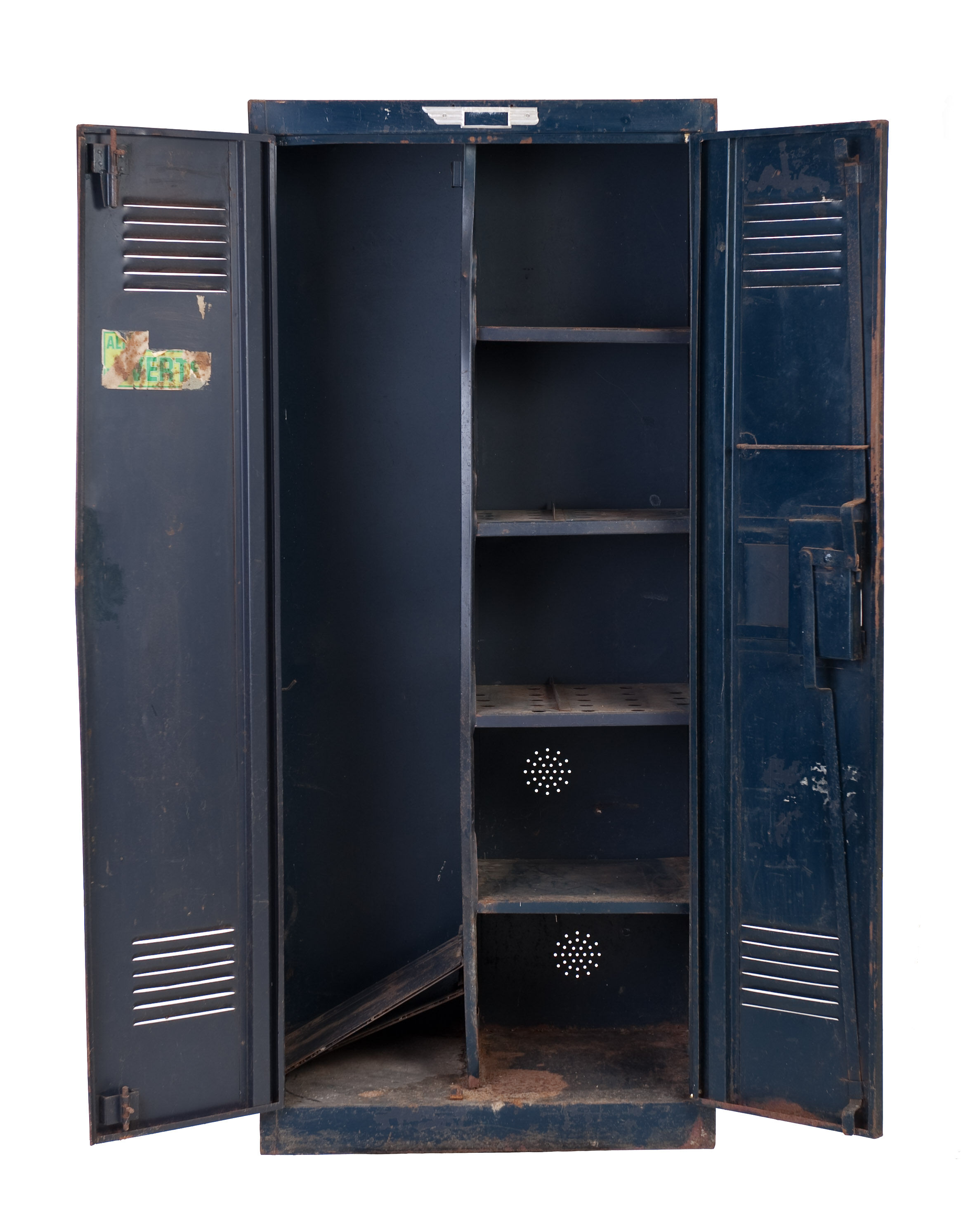 Metal cloakroom of the air force 1960 industrial
